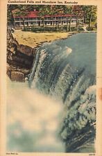 Cumberland Falls and Moonbow Inn Kentucky KY Linen c1940 Postcard picture