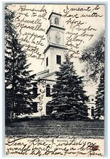1905 Congregational Church Exterior Simsbury Connecticut CT Posted Tree Postcard picture