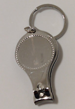 Ben Sherman Nail Clipper Bottle Opener Silvertone Keychain Accessory picture