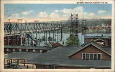 Rochester Pennsylvania PA Bridge Birdseye View 1910s-30s Postcard picture