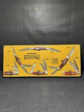 Vintage Rare USA Schrade Heritage Knife Set With 6 Different Knives 1977-1982 picture