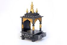 Black and Yellow Solid  Worship Engraved Solid Natural Wood Holy Temple Handmade picture