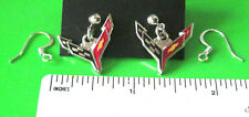 Chevrolet CORVETTE C8 - earrings , ear rings GIFT BOXED silver tone picture