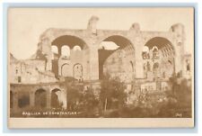 c1920's View Of Basilica Of Constantine Italy RPPC Photo Vintage Postcard picture