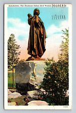 Bismarck ND Sakakawea Statue Sacagawea Sacajawea Shoshone Indian Woman Postcard picture