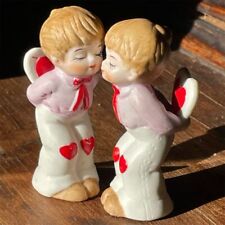 Vintage Lefton Valentine Kissing Figurines Midcentury 1950s Decor picture