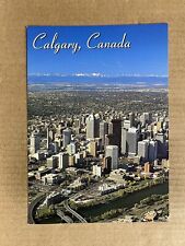 Postcard Calgary Alberta Canada Downtown Aerial View River Bridge Vintage PC picture