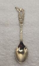 Gold Plated Spoon from Saudi Arabia Middle Eastern Jawdat Khalaf Antique VTG picture