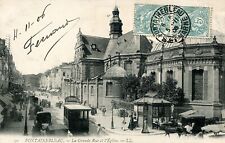 CPA 77 - Fontainebleau - La Grande Rue et l'Eglise (1908) picture
