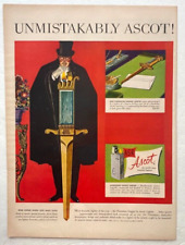 Ascot Vintage Print Ad 1952 Windproof Pocket Lighter Dagger Intense Sparks picture