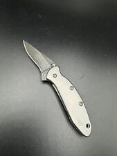 Kershaw Chive Framelock Ken Onion A/O Damascus Steel Folding Knife 1600dam READ picture