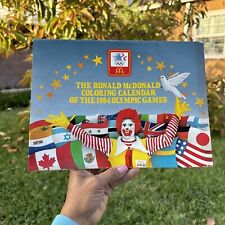 Ronald McDonald 1984 Olympic Games Coloring Calendar Puppet Paperback Book picture