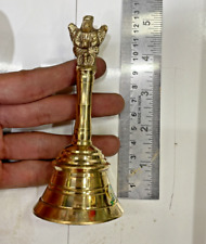 Heavy Pure Brass Pooja Bell with Garun Sitting On Top Brass Garuda Ganti 5
