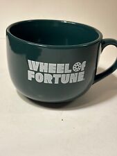 Unusual large Wheel of Fortune Coffee Mug Dark Green coffee or soup picture