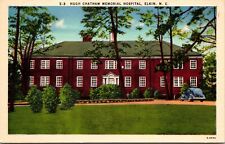 Vtg Elkin North Carolina NC Hugh Chatham Memorial Hospital 1930s Linen Postcard picture