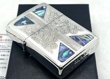 Auth Unused ZIPPO 2007 Limited Model Etched Floral Design & Shell-Inlay Lighter picture