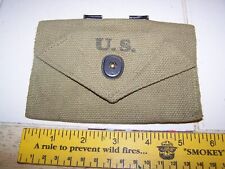 WWII/2 US First Aid Pouch 1945 Independent Awnings marked pouch. picture