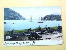 West Point New York vintage postcard view on Hudson River 1908 picture