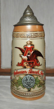 Vintage Ceramarte Lidded Stein: Anheuser-Busch KING OF BEERS limited ed H series picture
