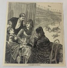 1883 magazine engraving~  A BULLFIGHT AT SEVILLE picture