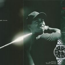 2001 Tiger Woods Tudor Watch 2-Pg French Print Ad/Poster 44x30cm FHM27 picture