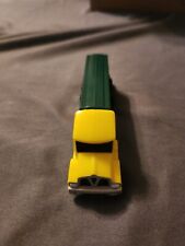 PEZ Dispenser ~ Yellow/Green Semi-Truck With Wheels ~ Used in Good Condition  picture