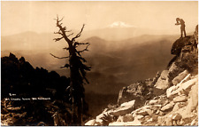 View of Mt. Shasta from Mt. Ashland Oregon California 1910s RPPC Postcard Photo picture