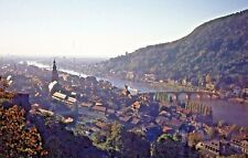Original Vintage Travel Slide Heidelberg Germany Aerial   November 1976   picture