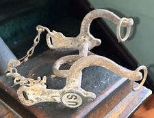 Antique 1850-70 Civil War Military Army Calvary Soldier U.S. branded Horse Bit picture