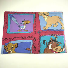 VTG 90s Disney Bed Sheet - Lion King Simba Timon Pumba - Multi-Color - TWIN FLAT picture