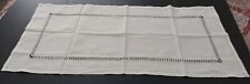 Vintage WHITE table Runner.  Delicate Details. Measures 20 X 40. Exc Cond picture