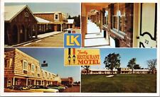 L-K Motels Penny Pincher Inns Hawkesbury Ontario ON Ont. Vintage AD Postcard D48 picture