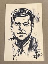 Vintage A.H.P Postcard John F. Kennedy American President Portrait 250 Made picture
