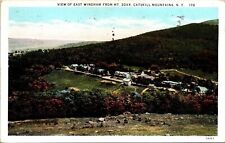 View E Windham Mt Zoar Catskill Mountains NY New York WB Postcard PM Cancel WOB picture