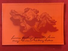 Vincent Price Christmas Card From 60s Purch. From Vincent Price Estate 6L picture