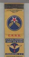 Matchbook Cover - US Military - Charleston Army Air Base Charleston, SC picture