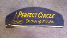Vintage PERFECT CIRCLE Doctor Of Motors Service Station Cap Hat Oil Gas Prescott picture