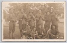 RPPC Temperance Prohibition Booze Fighters Soldiers Rifles Bottles Postcard A49 picture
