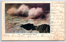 The Surf at Seaside OR Oregon 1906 Vintage Postcard picture
