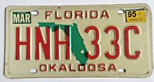 Vintage 1990's Florida License Plate Tag  *Pick One* Red or Green  picture