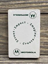 Vintage Motorola Plastic Playing Cards Deck Create Imagine Invent Impact picture