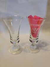 Jagermeister Clear Glass Footed Stemed Shot Glass 3.5