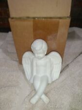 Vintage Terry's Village 5 in. Ceramic Sitting Shelf Angel picture