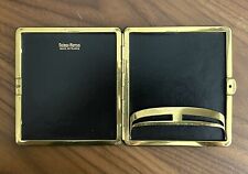Vintage Neiman Marcus Cigarette Cigarillo Case Black Made In France picture