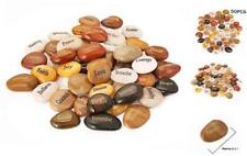 50PCS Engraved Rocks Different Words Inspirational Stones Bulk Faith Stones  picture