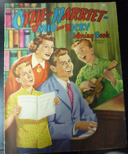 Vintage Ozzie and Harriet TV Show Coloring Book Ricky Rick Nelson and David Rare picture
