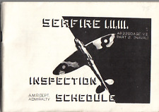 48 Page Sea Spitfire Supermarine Seafire Illustrated Inspection Schedule on CD picture