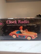 Vtg 1996 Barbie AM FM Clock Radio Alarm 1962 Austin Healey Convertible Car WORKS picture