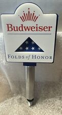 New Folds Of Honor Flag Military Beer Tap Handle Topper For Budweiser Top Cap picture