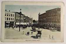 Hudson Massachusetts Parade Main Street Antique Postcard c1910 picture